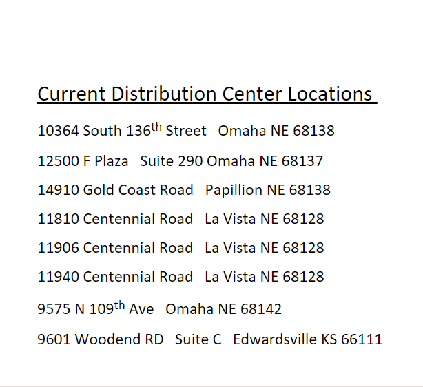 Distribution Centers